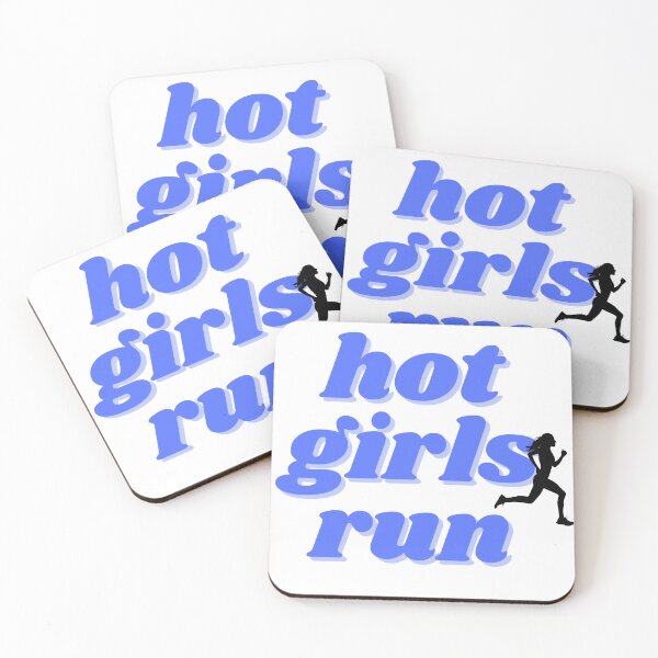 Item preview, Hot girls run, blue design  designed and sold by ChiWellness Shop.