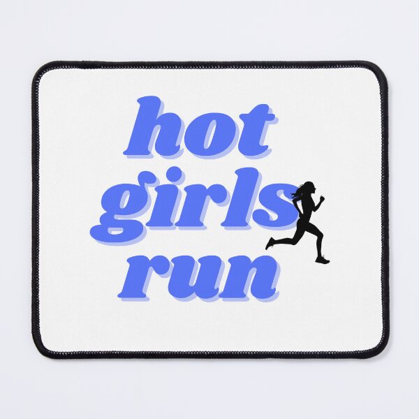 Item preview, Hot girls run, blue design designed and sold by ChiWellness Shop.