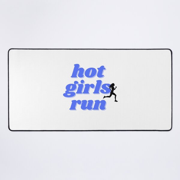 Item preview, Hot girls run, blue design designed and sold by ChiWellness Shop.