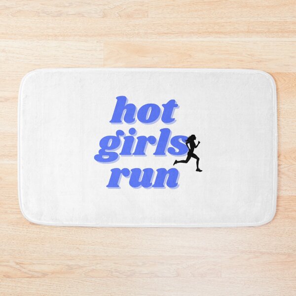 Item preview, Hot girls run, blue design  designed and sold by ChiWellness Shop.