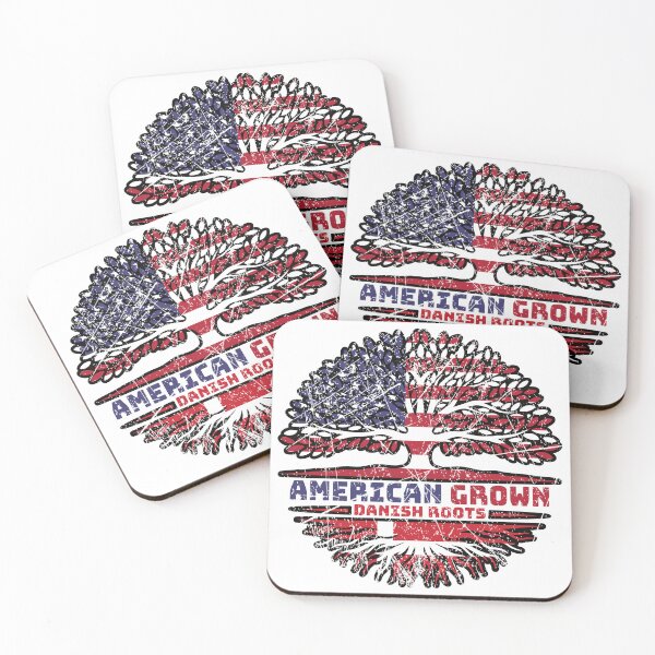 Item preview, Danish Denmark US American USA United States Tree Roots Flag designed and sold by FlagX.