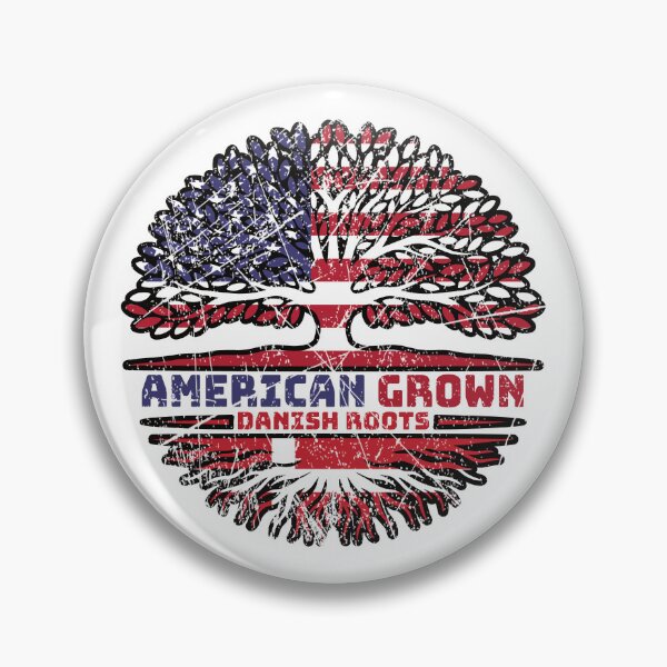 Item preview, Danish Denmark US American USA United States Tree Roots Flag designed and sold by FlagX.