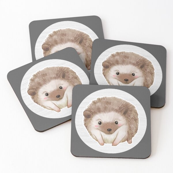 Item preview, Hedgehog Watercolor Drawing designed and sold by LivingColorful.