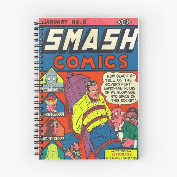 Item preview, Smash Comics Black X Vintage Comic Book Art  designed and sold by IceCreamKisses.