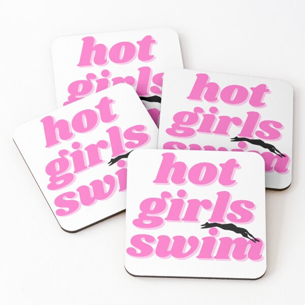 Item preview, hot girls swim, pink design designed and sold by ChiWellness Shop.