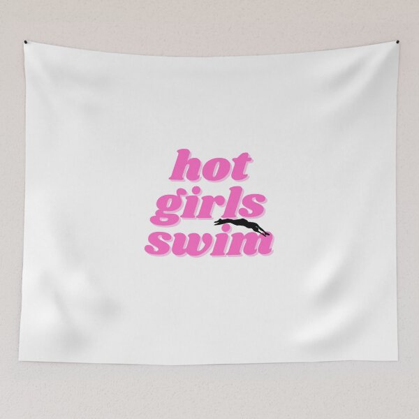 Item preview, hot girls swim, pink design designed and sold by ChiWellness Shop.