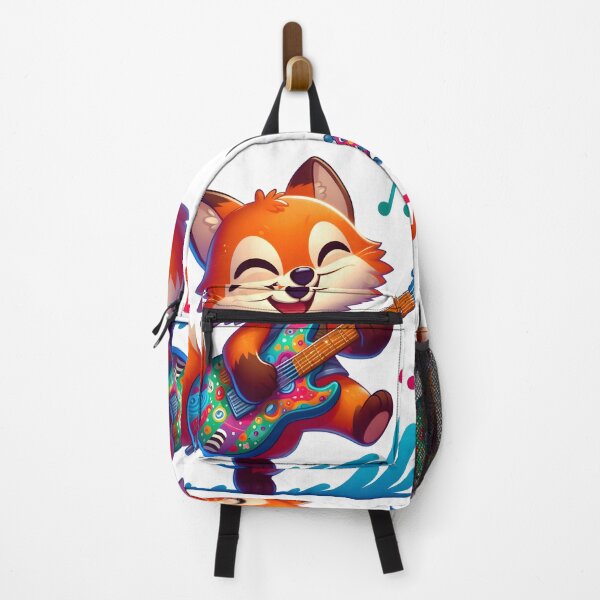Item preview, Melodic Fox: Whimsical Guitar Groove designed and sold by AI-Only Creations.