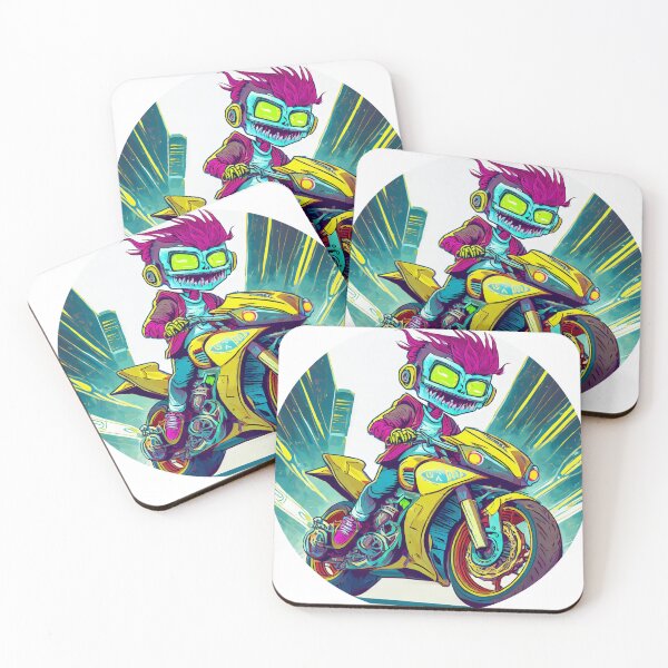 Item preview, Zombie boy on a motorcycle designed and sold by BADESIGNZZ.