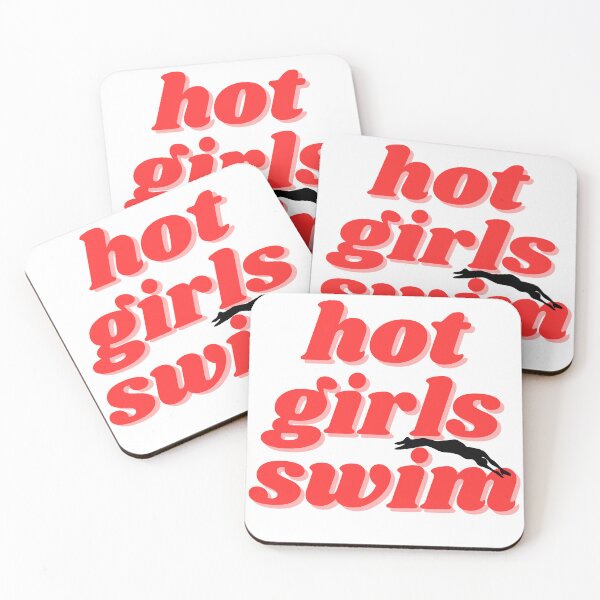 Item preview, hot girls swim, red design designed and sold by ChiWellness Shop.