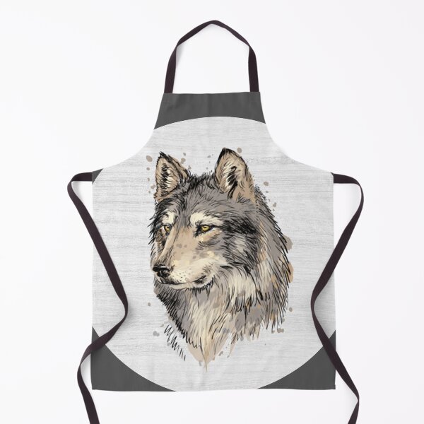 Item preview, Watercolor Drawing of a Wolf designed and sold by LivingColorful.