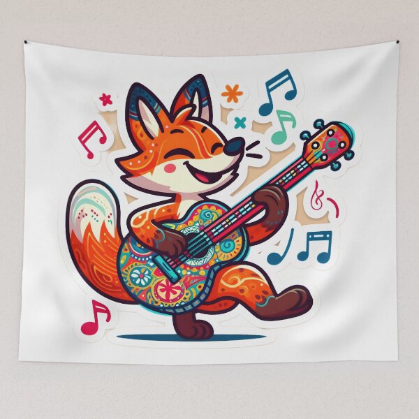 Item preview, Foxy Strummer: A Musical Tale designed and sold by AI-Only Creations.