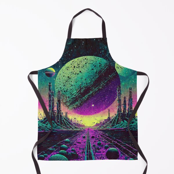 Item preview, SCI FI Illustration Alien City 1 designed and sold by Synthwave Poem.
