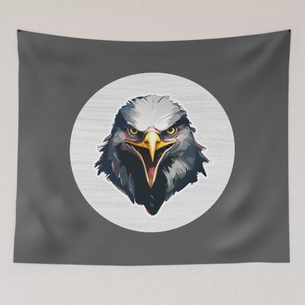 Item preview, Eagles Head Watercolor Drawing designed and sold by LivingColorful.