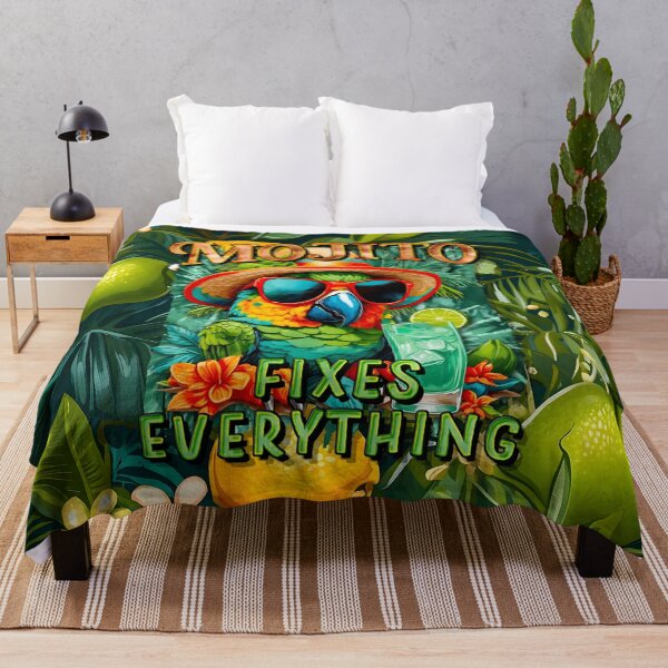 Item preview, Mojito Fixes Everything Tropical Parrot Cocktail designed and sold by MindWave THC.