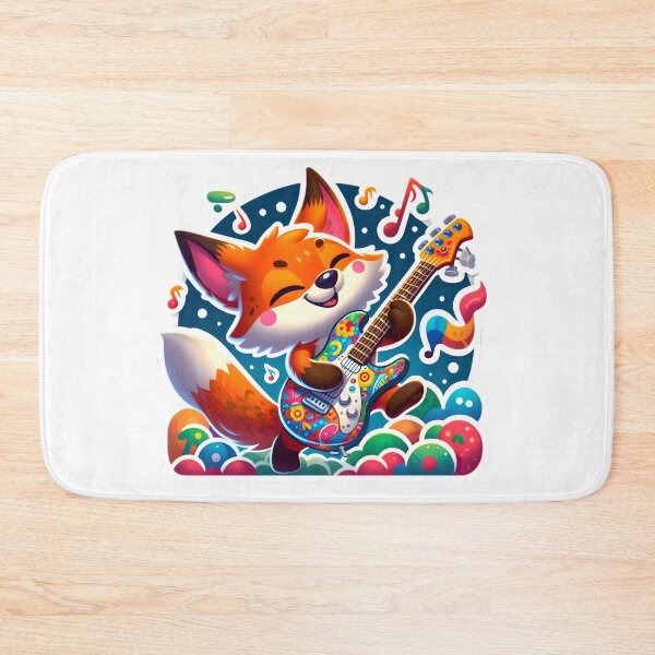 Item preview, Strumming Fox designed and sold by AI-Only Creations.