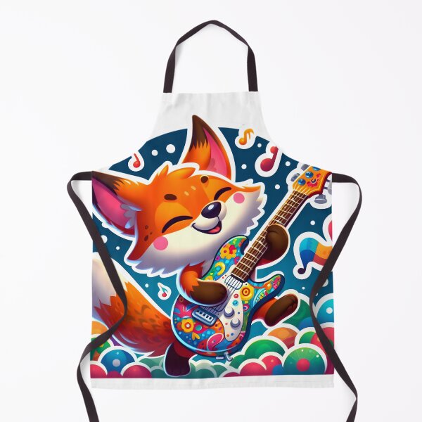 Item preview, Strumming Fox designed and sold by AI-Only Creations.