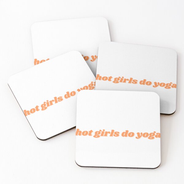 Item preview, hot girls do yoga, orange design designed and sold by ChiWellness Shop.