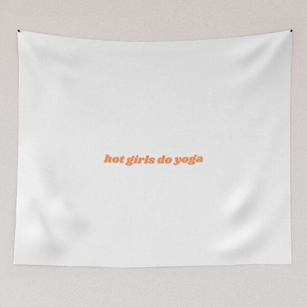 Item preview, hot girls do yoga, orange design designed and sold by ChiWellness Shop.