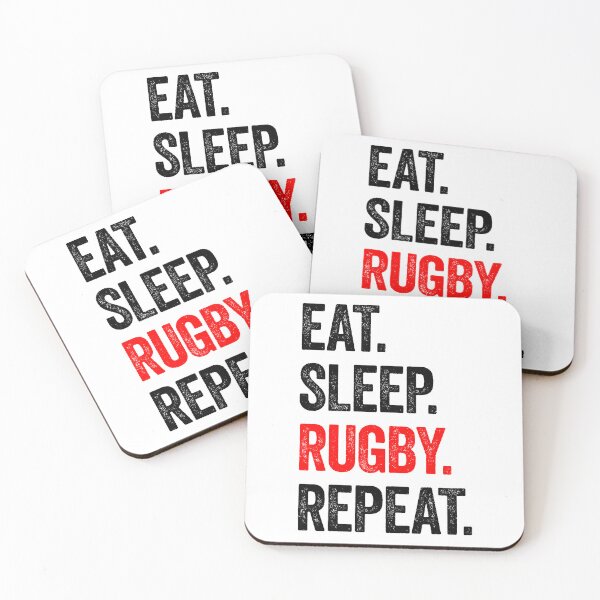Item preview, Eat. Sleep. Rugby. Repeat.  designed and sold by Angry Swan Designs.
