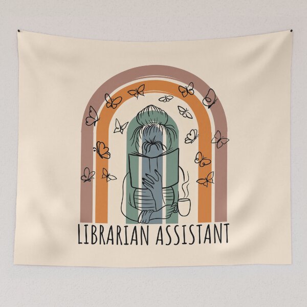 Item preview, Librarian Assistant Boho Rainbow designed and sold by SunfullyYours.