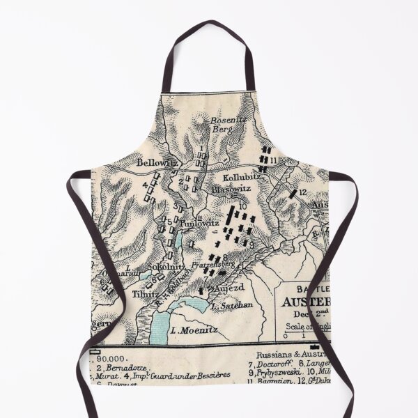 Item preview, Napoleonic Wars - The Battle of Austerlitz - Vintage Map Print designed and sold by TheHappyK.