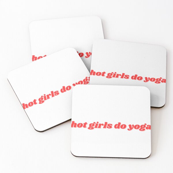 Item preview, hot girls do yoga, red deign designed and sold by ChiWellness Shop.