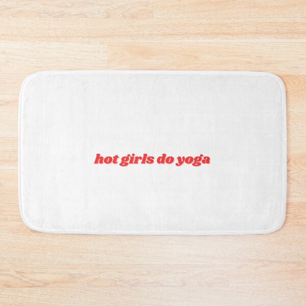 Item preview, hot girls do yoga, red deign designed and sold by ChiWellness Shop.