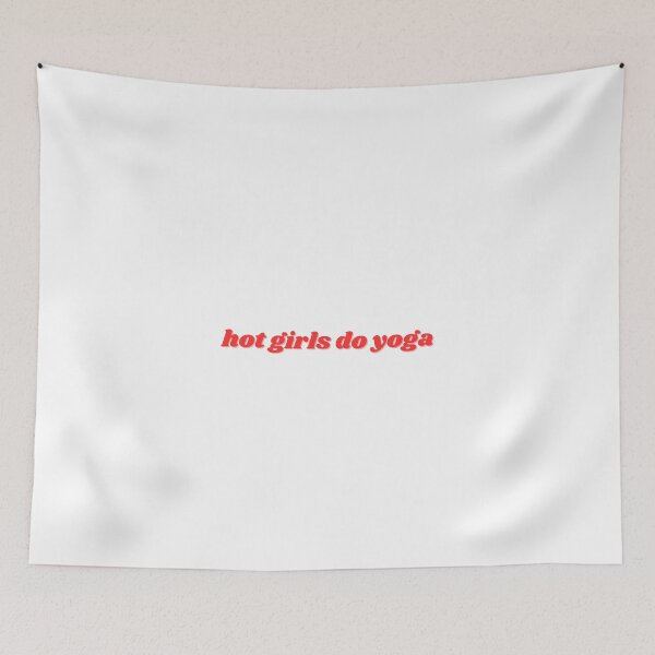 Item preview, hot girls do yoga, red deign designed and sold by ChiWellness Shop.
