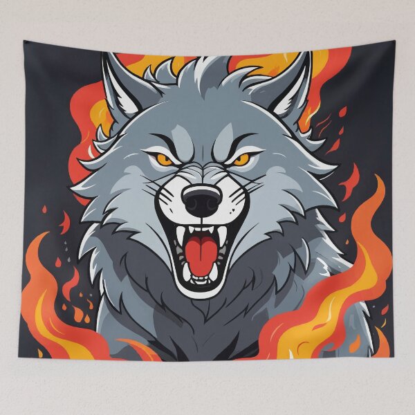 Item preview, Fierce Gray Wolf designed and sold by WildlifeInc.