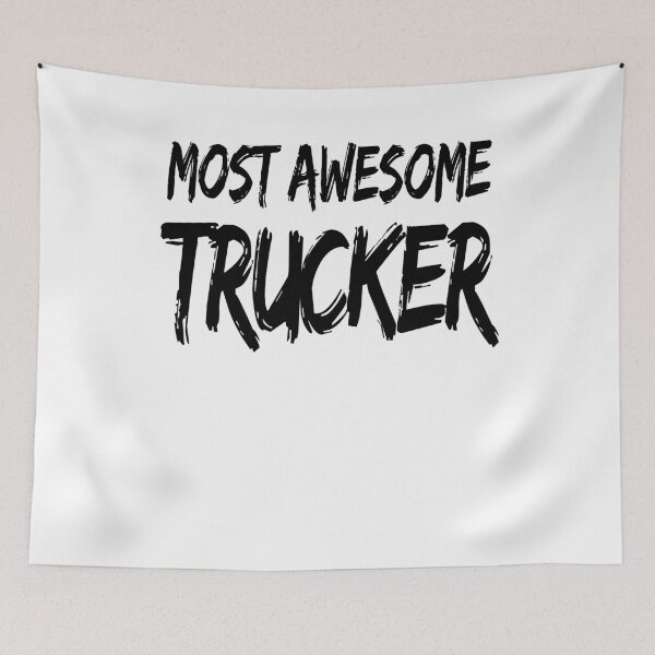 Item preview, Most Awesome Trucker designed and sold by GoJobs.