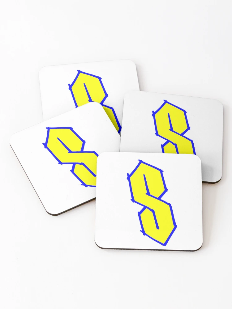 Thumbnail 1 of 5, Coasters (Set of 4), Cool S Drawing designed and sold by Childish by Design.