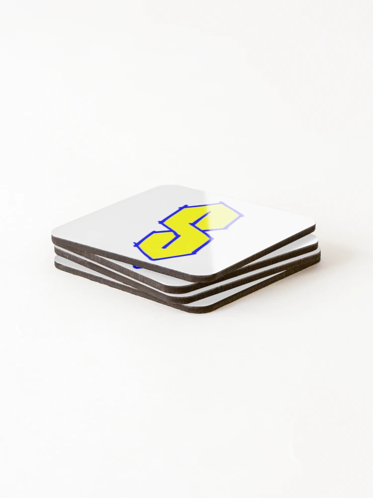 Thumbnail 4 of 5, Coasters (Set of 4), Cool S Drawing designed and sold by Childish by Design.