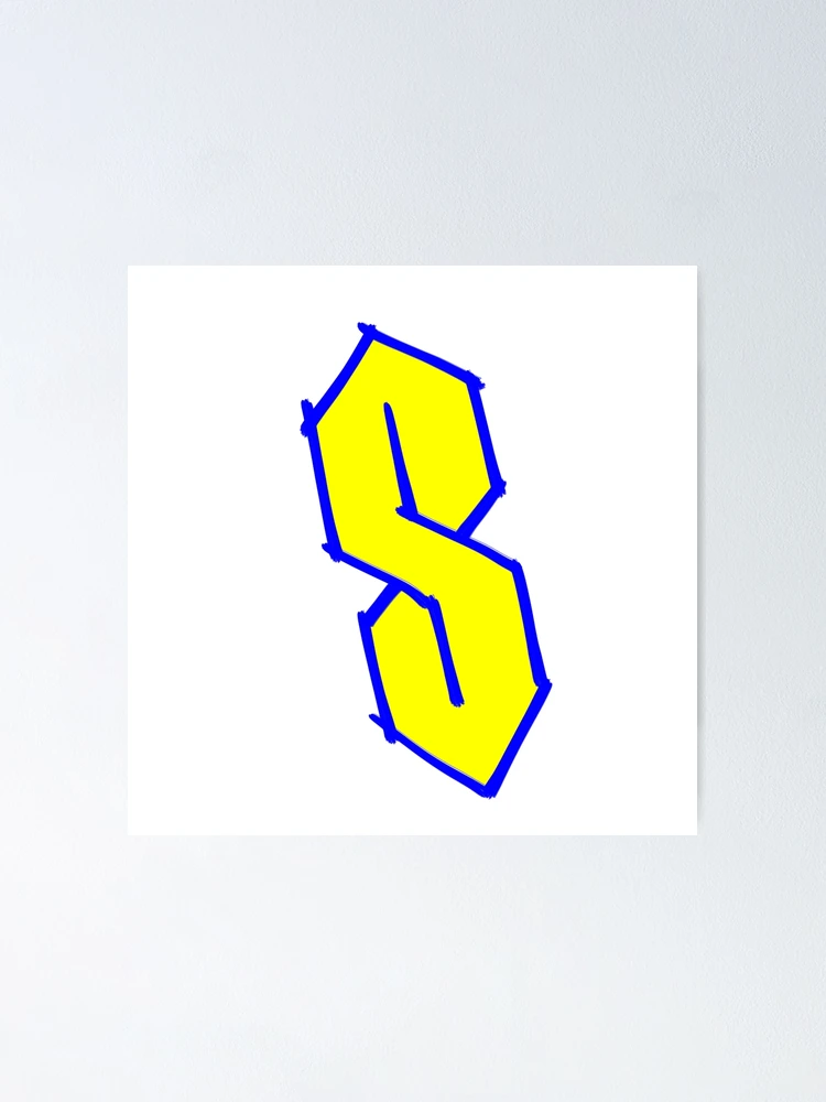 Thumbnail 1 of 3, Poster, Cool S Drawing designed and sold by Childish by Design.