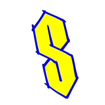 Artwork thumbnail, Cool S Drawing by Childish by Design