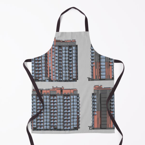 Item preview, Vector architectural project of a multistory building facades designed and sold by Familyshmot.