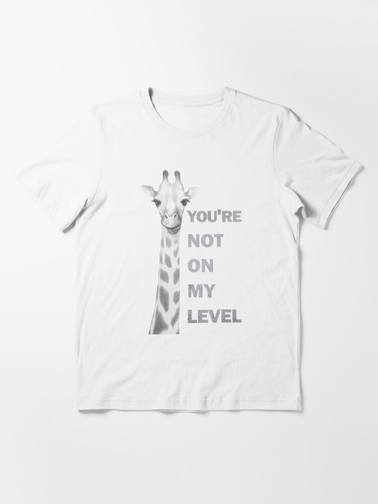 Womens Giraffe Shirt for Women Plus Size Graphic Higher Than Funny V-Neck  T-Shirt