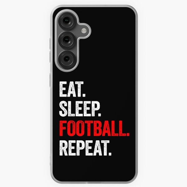 Item preview, Eat Sleep Football Repeat designed and sold by Angry Swan Designs.