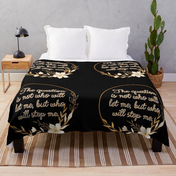 Item preview, The question is not who let me, but who will stop me. designed and sold by UnCoverDesign.