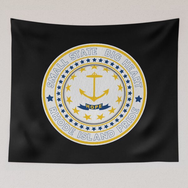 Item preview, Rhode Island Flag - Small State, Big Heart - Rhode Island Pride designed and sold by patriotwardrobe.