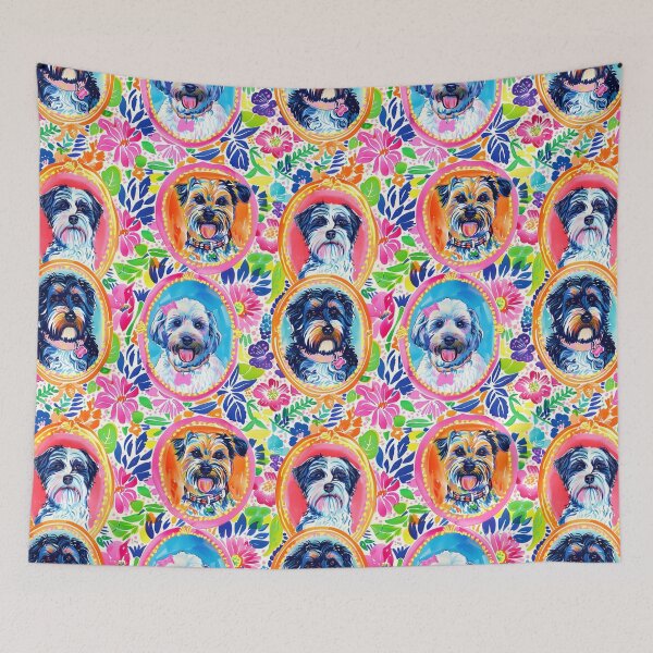Item preview, Preppy terriers gallery wall designed and sold by SophieClimaArt.