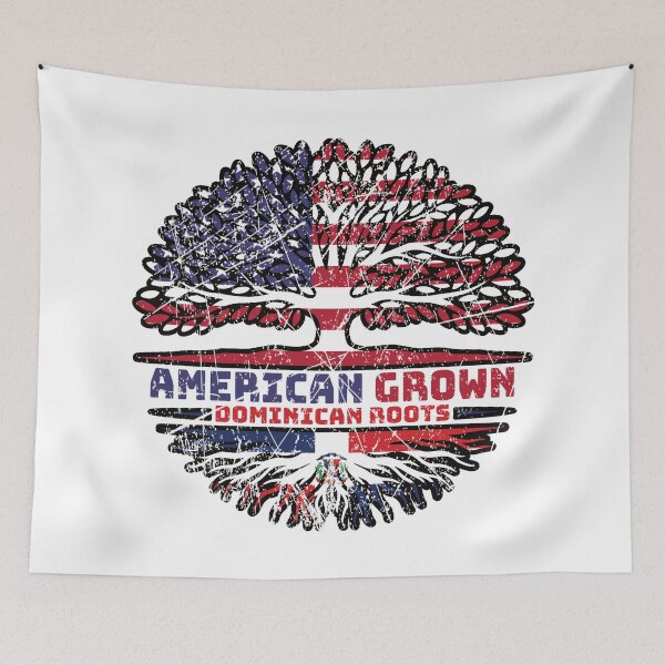 Item preview, Dominican Republic US American USA United States Tree Roots Flag designed and sold by FlagX.