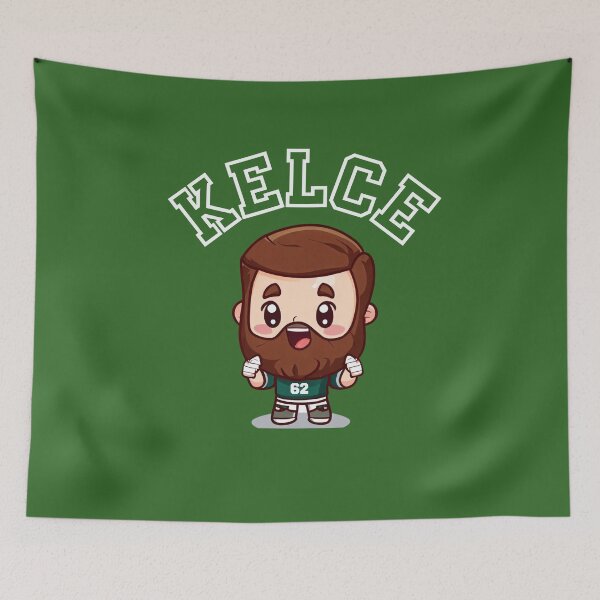 Item preview, Jason Kelce New Heights Kawaii Philadelphia Eagles Kelly Green designed and sold by Neopian Eagle.