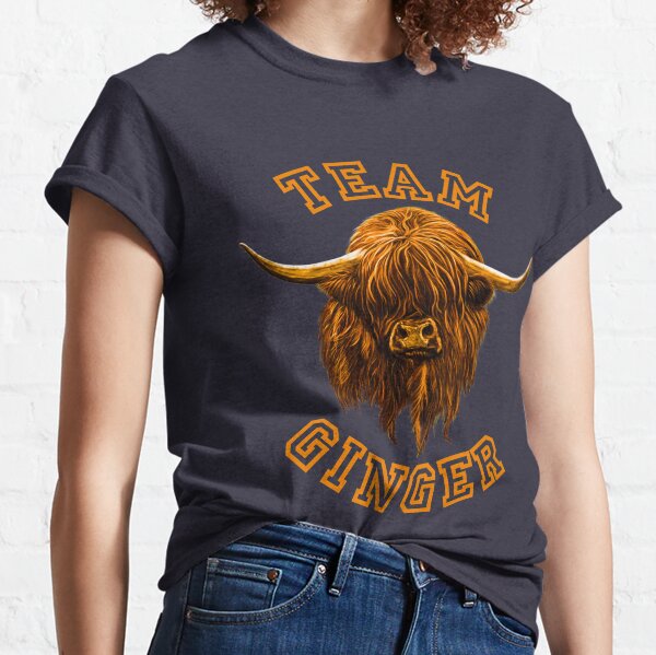 Team Ginger Scottish Highland Cow Classic T-Shirt