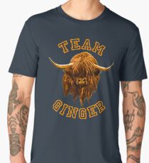 Team Ginger Scottish Highland Cow Men's Premium T-Shirt