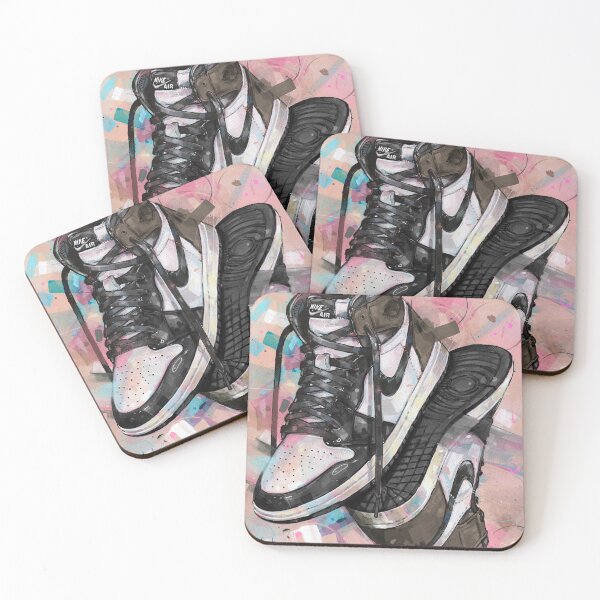 Item preview, Nike sneaker art upside down dark mocha designed and sold by GalleryKauffeld.