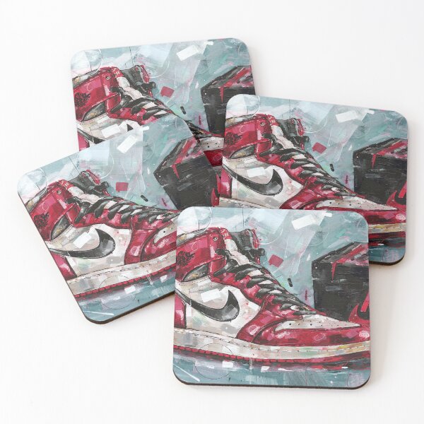 Item preview, Nike airjordan1 Chicago shoebox painting designed and sold by GalleryKauffeld.
