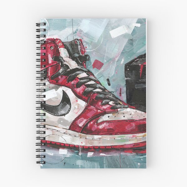 Item preview, Nike airjordan1 Chicago shoebox painting designed and sold by GalleryKauffeld.