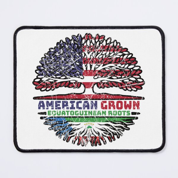 Item preview, Equatorial Guinea Equatoguinean American USA Tree Roots Flag designed and sold by FlagX.