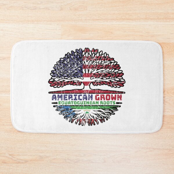 Item preview, Equatorial Guinea Equatoguinean American USA Tree Roots Flag designed and sold by FlagX.