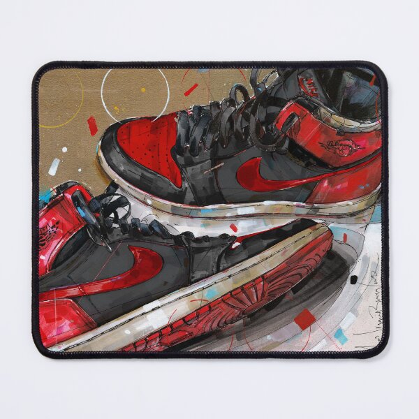 Item preview, Nike 1984 bannd bred sneaker art designed and sold by GalleryKauffeld.